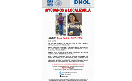 Reportan dos mujeres desaparecidas en Huajapan de León, Oaxaca; una de ellas es menor de edad