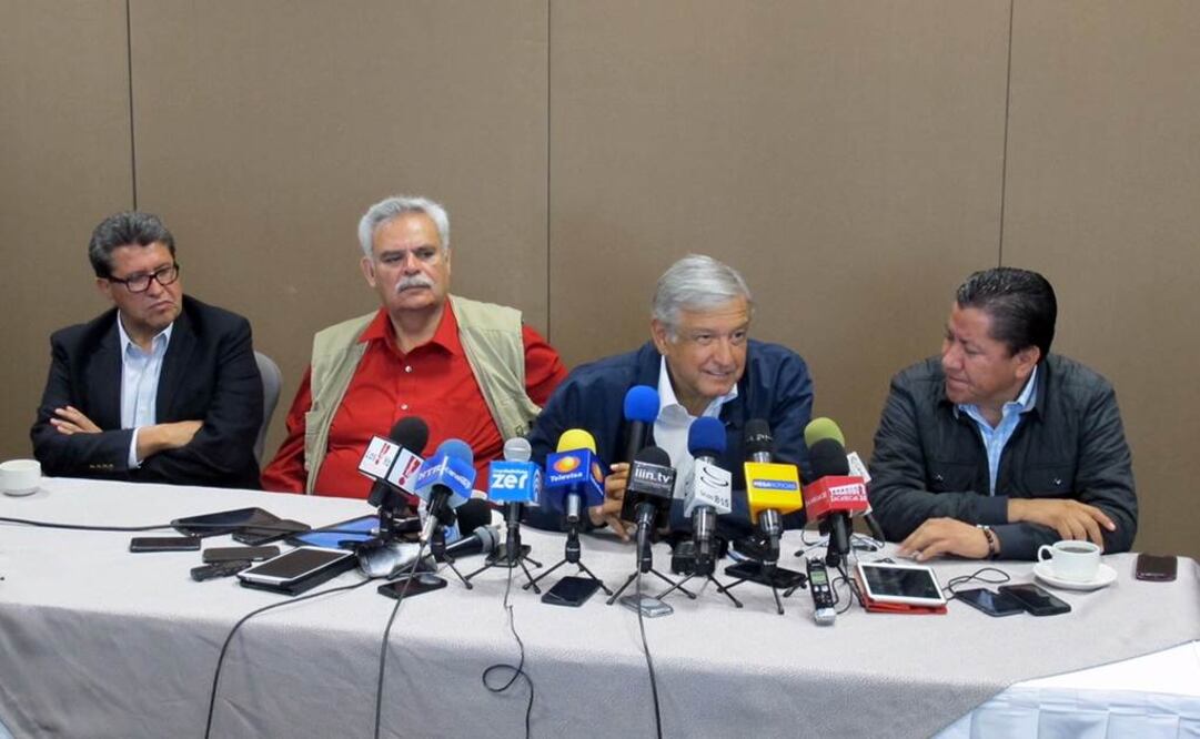El líder de Morena ofreció conferencia de prensa en Zacatecas./Especial