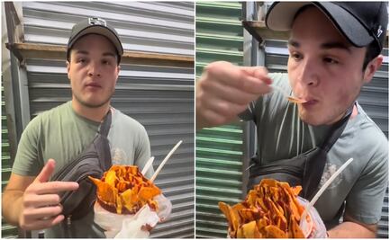 Extranjero prueba por primera vez la "esquisopa" y su reacción se viraliza