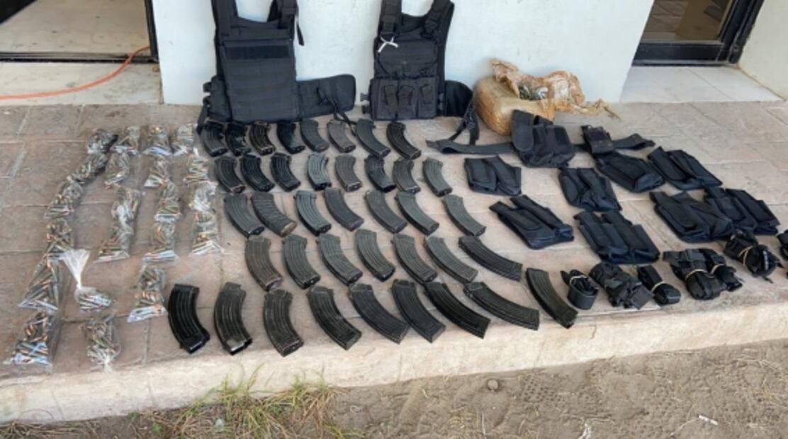 Aseguran vehículos, armas, cartuchos y máquinas multijuegos en Tamaulipas