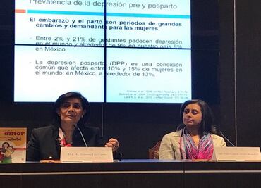 Depresión posparto afecta al 13% de mujeres: experta