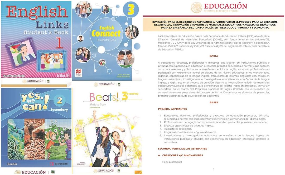 Libros de inglés. Foto: Especial