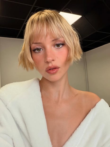 Bob francés con micro bangs. Foto: Instagram @angele_vl