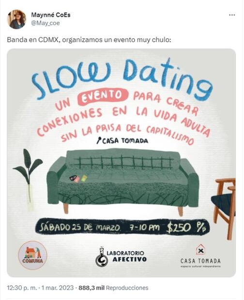 “Slow Dating”, el evento para conocer gente que agotó entradas pese a críticas en redes