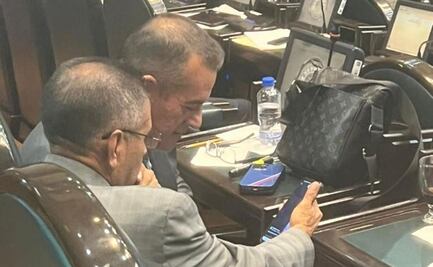 Captan a diputado de Morena con bolso Louis Vuitton: "Es mío, pero yo no lo compré"