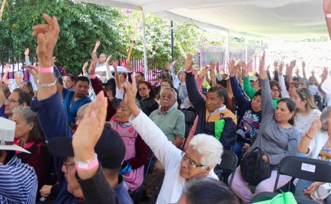 Pueblo de Tetelpan en la Álvaro Obregón aprueba trazo de la línea 5 del Cablebús (03/08/2025). Foto: Especial