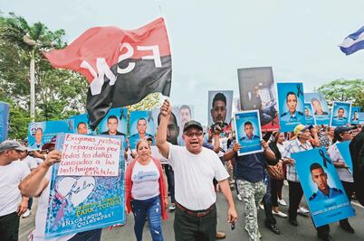Opositores desafían a Ortega con marcha