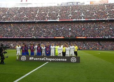 Recuerdan al Chapecoense en el Camp Nou