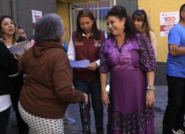 Clara Brugada destaca trabajo de alcaldesa de Venustiano Carranza por programa “Casa por Casa”; ambas encabezan recorrido