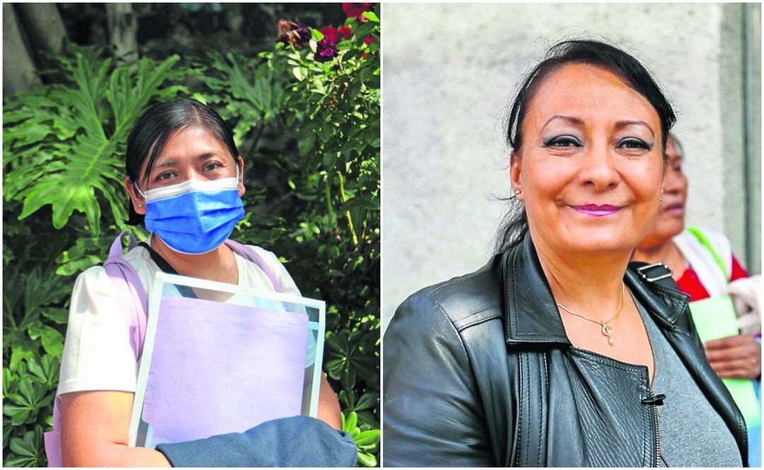 Pese a ser sicóloga, María trabaja como secretaria en un hospital. / Carmen Soriano ha trabajado como enfermera durante 10 años.  Foto: Paola Reyes | El Universal