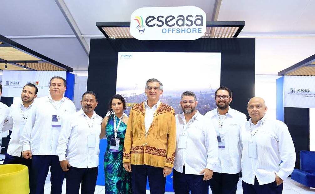 El gobernador Américo Villarreal Anaya aseguró que Tamaulipas es un referente en el sector energético de México, durante la inauguración de la XVIII edición del Congreso Mexicano del Petróleo. Foto: especial