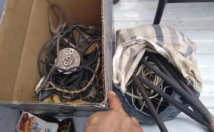 VIDEO: En pleno intento de robo, agarran a ladrón de cables en Línea 2 del Metro