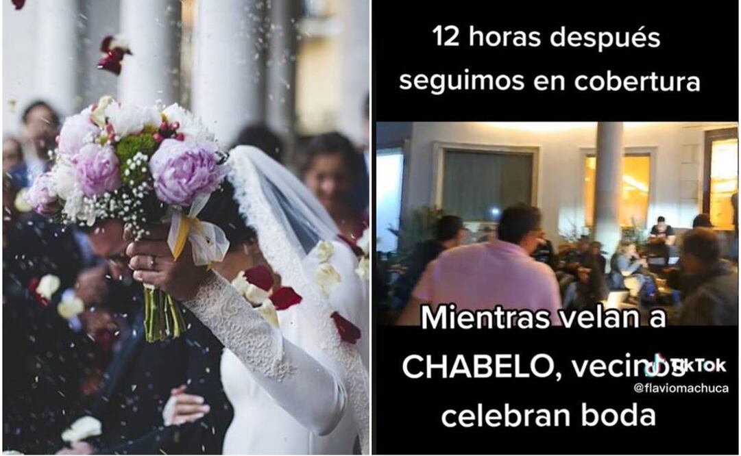 Boda en funeral de Chabelo. Foto: Pixabay y Captura de TikTok @flaviomachuca
