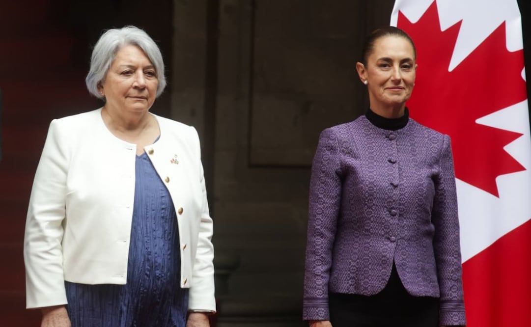 La presidenta Claudia Sheinbaum encabezó la ceremonia de bienvenida a la gobernadora general de Canadá, Mary Simon, en el Patio de Honor de Palacio Nacional (20/01/26). Foto: Carlos Mejía/ EL UNIVERSAL