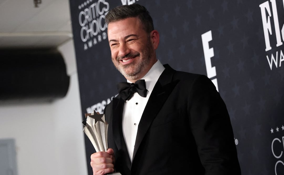 Jimmy Kimmel se llevó el premio al Mejor programa de entrevistas. Foto: AFP.