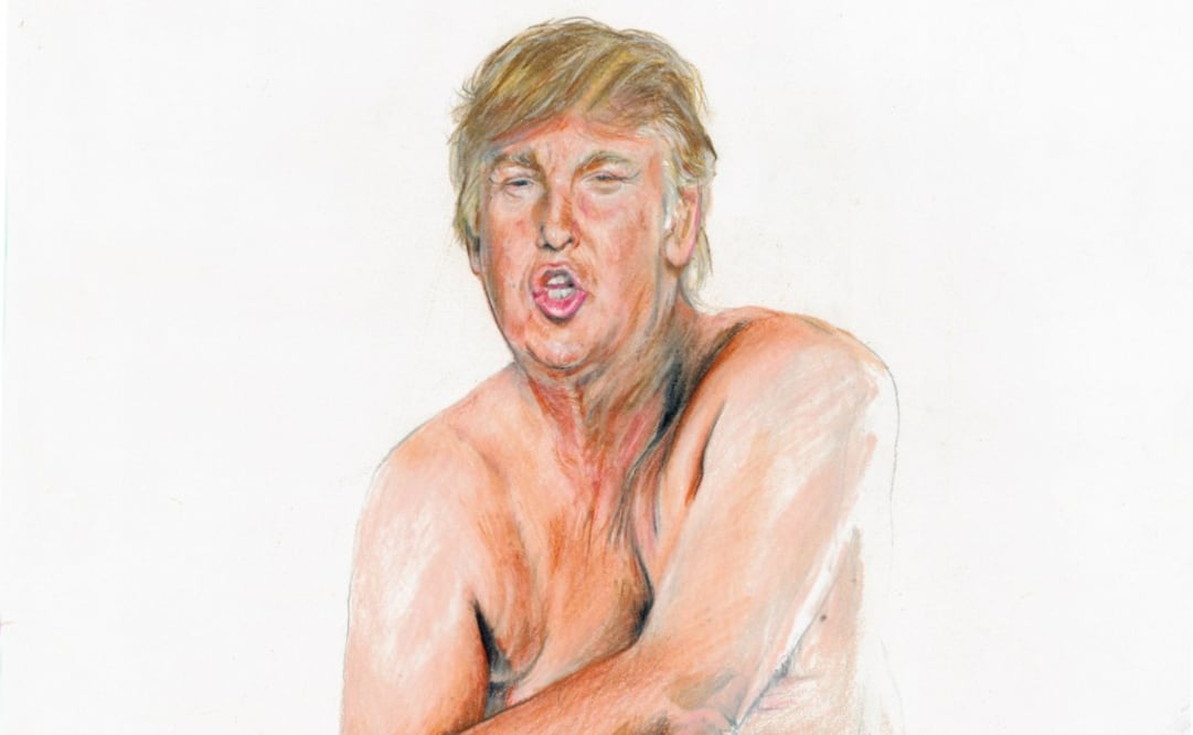 En "Make America Great Again" Illma Gore retrata a un Donald Trump desnudo posando. (FOTO: Illma Gore)