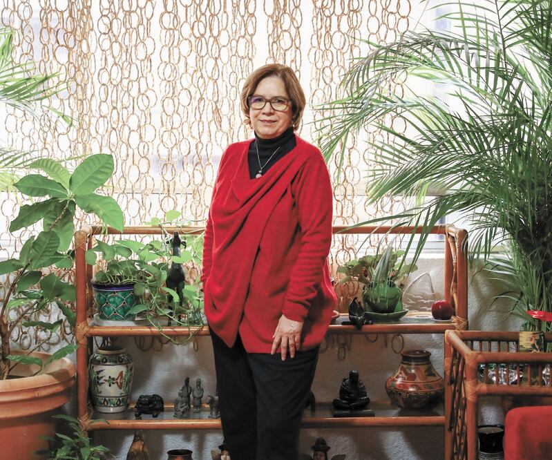 Martha Anaya, periodista y columnista de El Heraldo de México. Foto: DIEGO SIMÓN SÁNCHEZ. EL UNIVERSAL