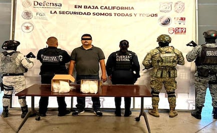 Autoridades detienen tractocamión con 140 kilos de metanfetamina en Tijuana; era transportada en un doble fondo