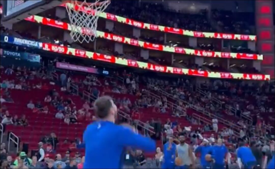 La insólita canasta de Luka Doncic antes de enfrentar a los Rockets / Foto: Especiales