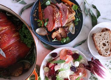 Prepara un jamón navideño con glaseado de maple y naranja