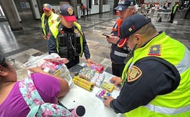 Aseguran 548 kilos de pirotecnia en el Metro en solo 16 días; concluye operativo por festejos patrios