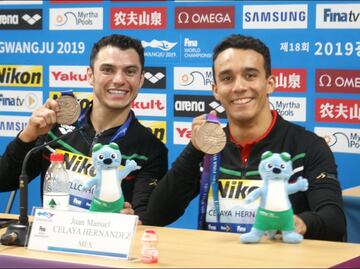 La redención de Castillo y Celaya; ganan bronce en los Mundiales de Natación