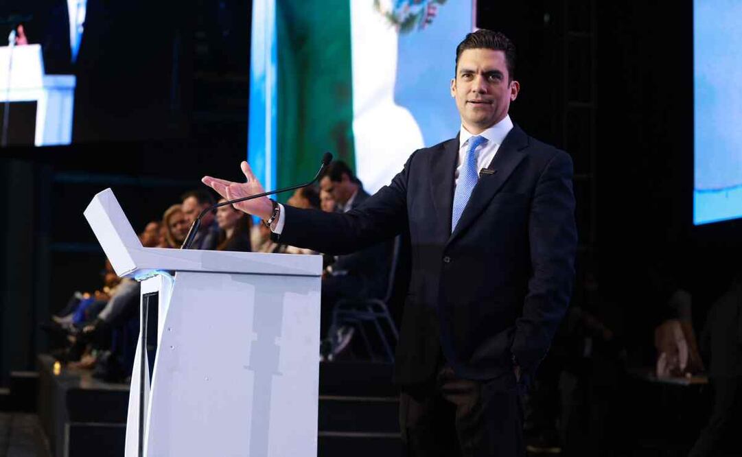 Jorge Romero, líder del PAN, en la Asamblea Naiconal del partido / Foto: Especial