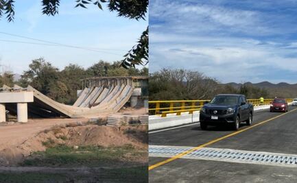 Inauguran puente sobre el río Quelite en Sinaloa, tras su destrucción por el huracán "Nora"