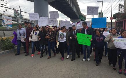 Edil de Valle de Chalco encabeza marcha en la México-Puebla