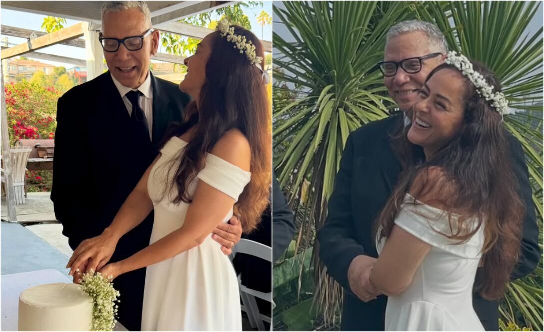 Andrea García y Larry Robison contraen marimonio.
Fotos: Instagram, vía @realandreagarcia