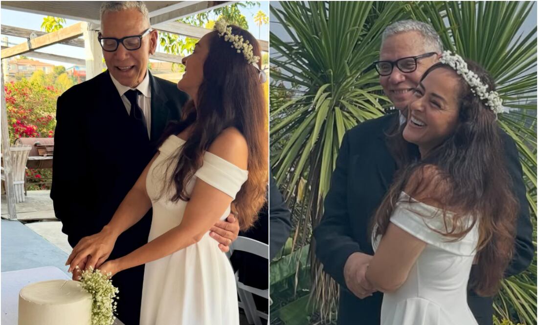 Andrea García y Larry Robison contraen marimonio.
Fotos: Instagram, vía @realandreagarcia