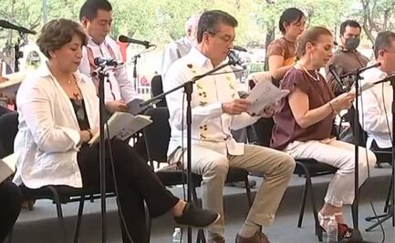 Beatriz Gutiérrez y Delfina Gómez leen "Los Amorosos", para fomentar el hábito a la lectura