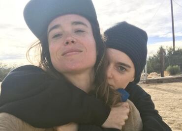 Esposa de Elliot Page lo felicita por declararse transgénero