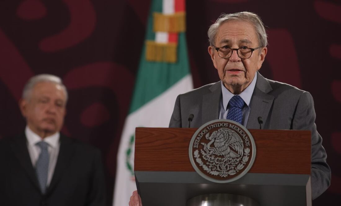 Jorge Alcocer presentó este 24 de septiembre el último Pulso de la Salud en la mañanera de AMLO. Foto: Carlos Mejía / EL UNIVERSAL