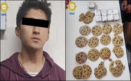 Vendía pastelitos y galletas con marihuana afuera de una prepa en la GAM y lo detienen