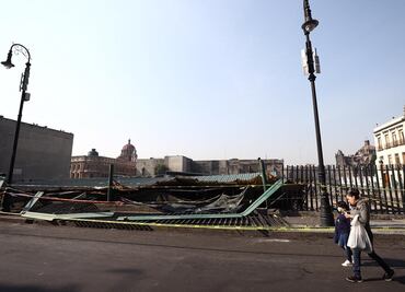 Techo que colapsó en Templo Mayor no podrá ser retirado en un solo movimiento: especialistas