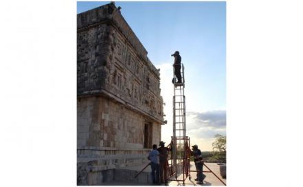 Realizan registro 3D en sitio arqueológico de Uxmal