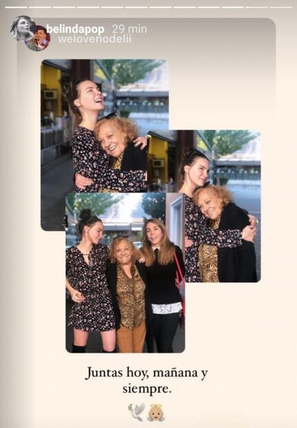 Fallece la abuelita de Belinda, "el peor año de mi vida", lamenta la cantante