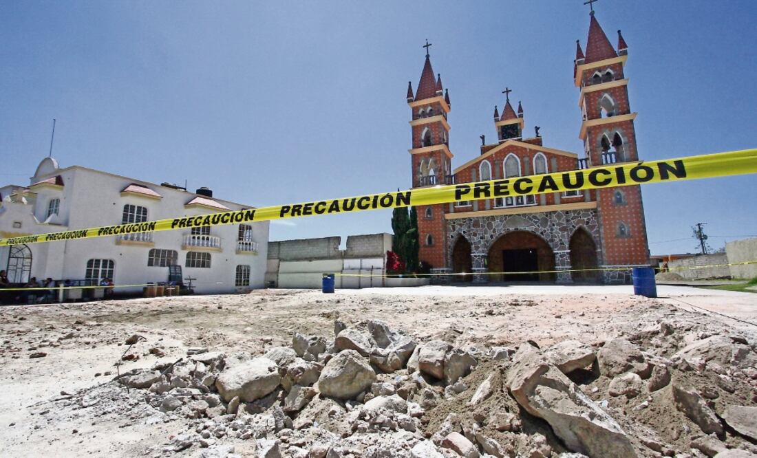 La capilla en la localidad de Vicente Guerrero fue demolida en 2015. El INAH denunció los hechos, pero el litigio continúa (ARCHIVO EL UNIVERSAL)