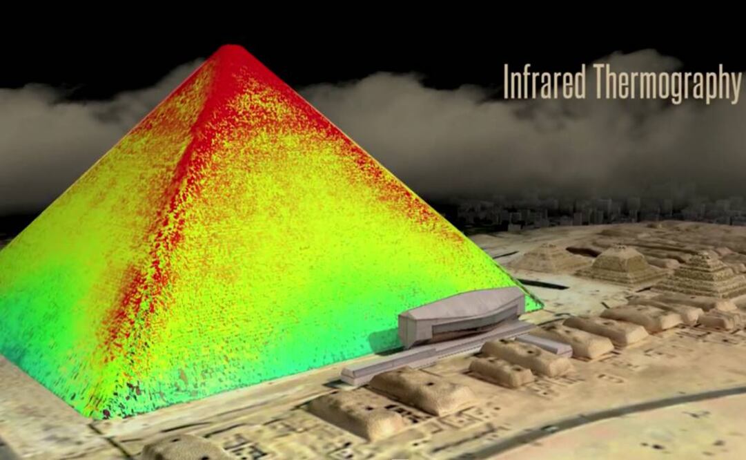El proyecto pretende confirmar que las diferencias de temperaturaentre varias piedras de la pirámide de Keops no son consecuencia del clima exterior. (FOTO: scanpyramids.org)
