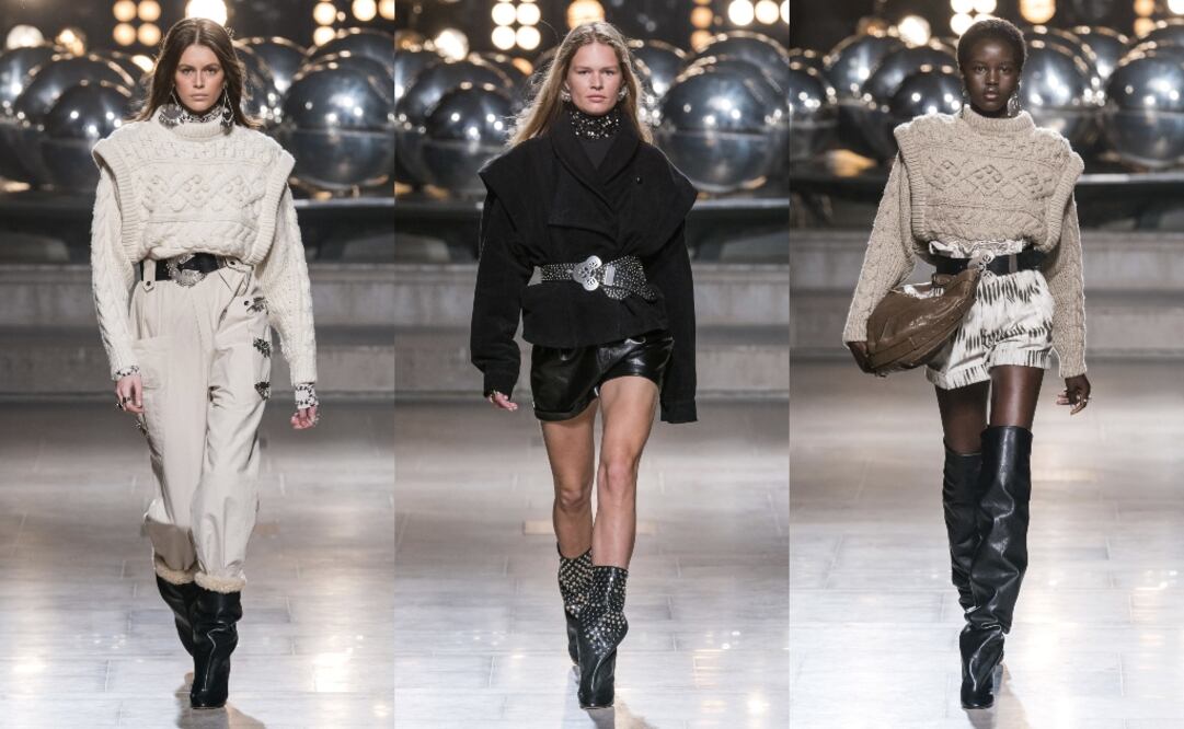 Las siluetas ochenteras han conquistado nuevamente los jersey de punto Foto: Vogue Runway