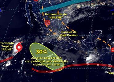 Por remanentes de “Orlene” habrá lluvias fuertes en zonas de Sinaloa, Colima, Nayarit y otros 4 estados