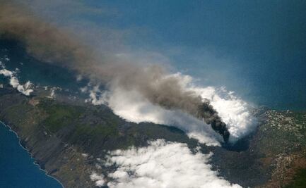 NASA elige como fotografía del año toma del volcán de Cumbre Vieja, capturada desde la EEI 