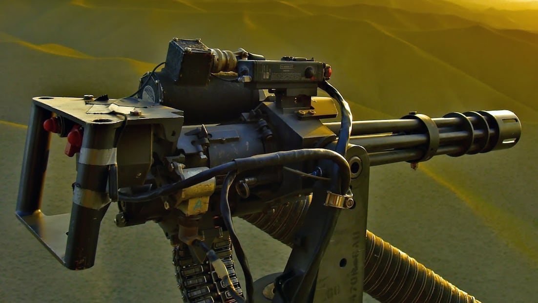 Ametralladoras Minigun. Foto: Archivo/El Universal