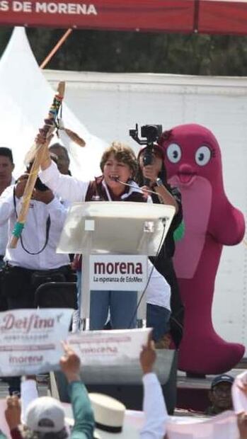 "Acabaremos con una larga noche"; Delfina va por quitarle el invicto al PRI en Edomex
