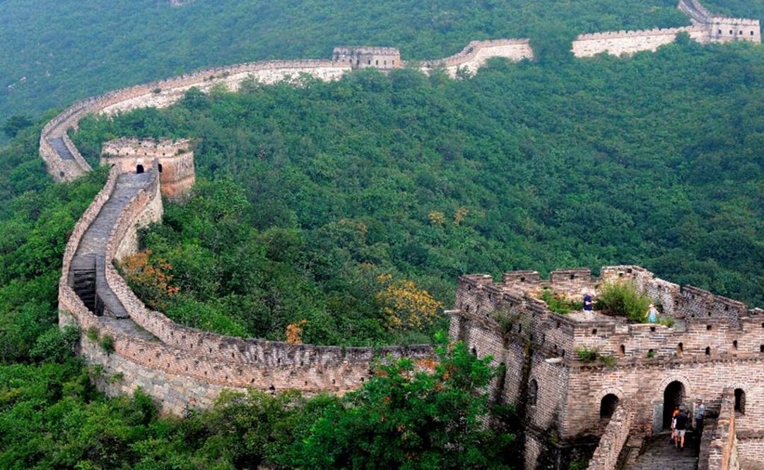 Vista del tramo de la Gran Muralla china en Huairou Conty, un ala que alcanza los 72 kilómetros y conecta a Juyongguan Pass, en el oeste, y Gubeikou, en el este, en Pekín. (Foto: Archivo EL UNIVERSAL)