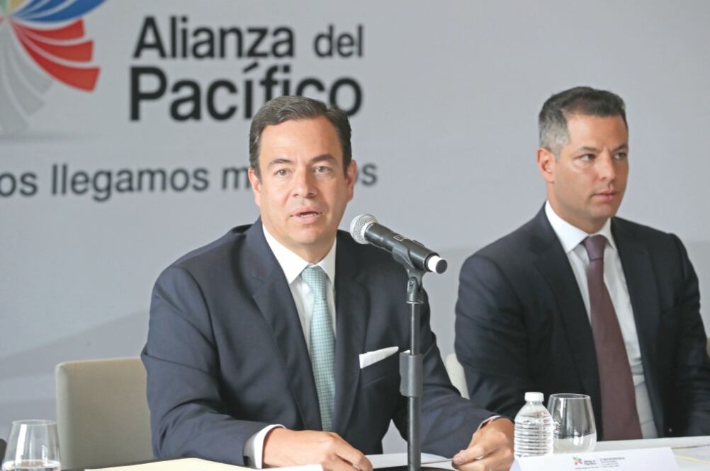 En la presentación de la Macro Rueda de Negocios de la Alianza del Pacífico, Paulo Carreño King, director general de ProMéxico, dijo que el país tiene una estructura comercial sólida y un gran acceso a mercados. (LUIS CORTÉS. EL UNIVERSAL)