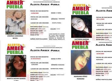 Puebla emite alertas Amber por desaparición de cuatro jóvenes