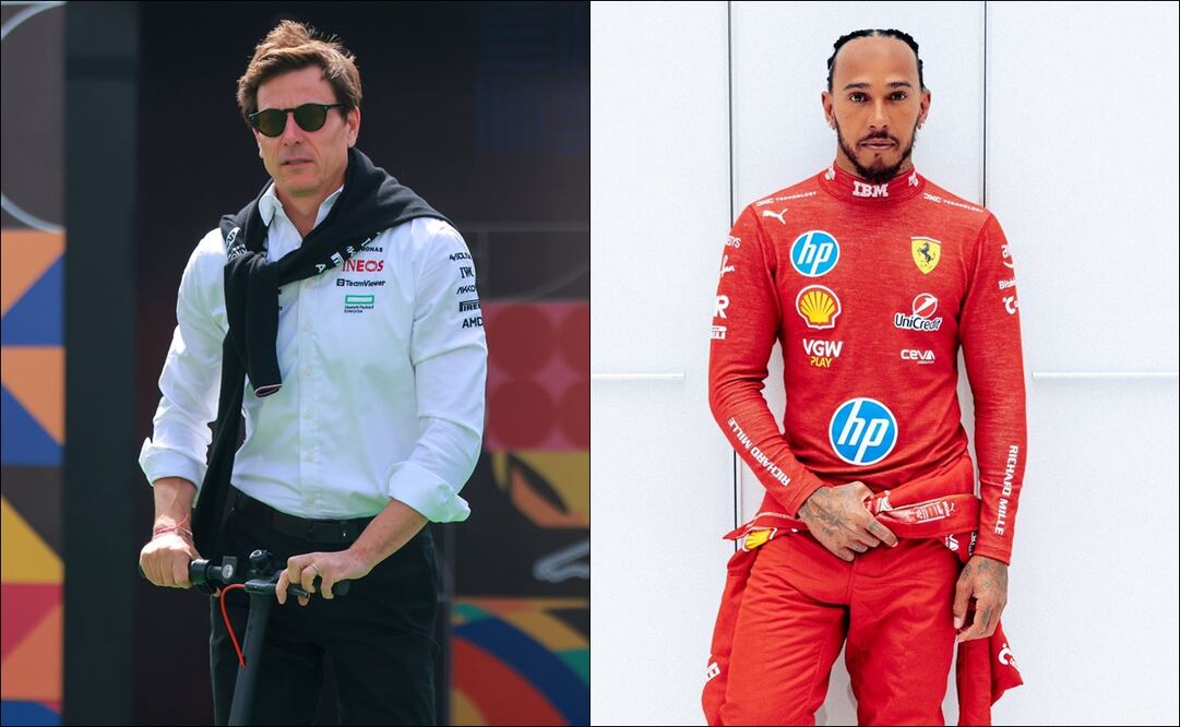 Toto Wolff confesó lo que le dijo a Hamilton tras su llegada a Ferrari; ve "un divorcio amistoso" - Fotos: Imago7 y @LewisHamilton (X)