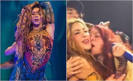 La reacción de Shakira al recibir el beso de una fanática